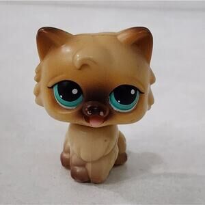 Littlest Pet Shop Magic Motion tan and brown Persian‎ Kitty Cat